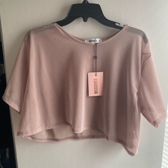 Missguided Tops - Mesh Crop Top